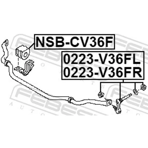 Tyč/Vzpera stabilizátora 0223-V36FL /FEBEST/ - obr. 1