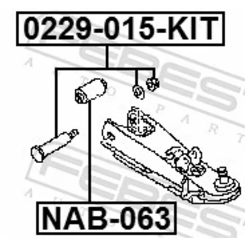 Súprava skrutiek na korekciu odklonu kolesa 0229-015-KIT /FEBEST/ - obr. 1