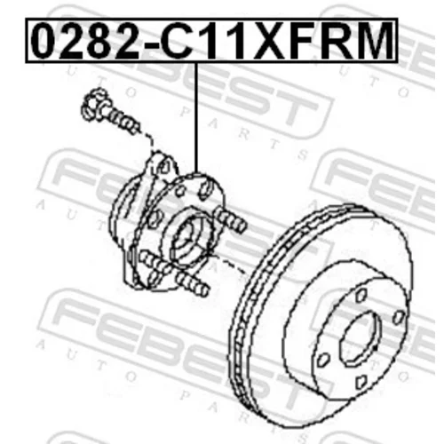 Náboj kolesa 0282-C11XFRM /FEBEST/ - obr. 1