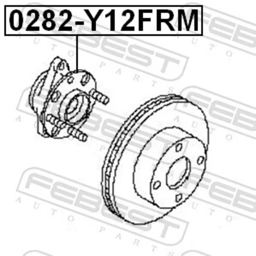 Náboj kolesa 0282-Y12FRM /FEBEST/ - obr. 1