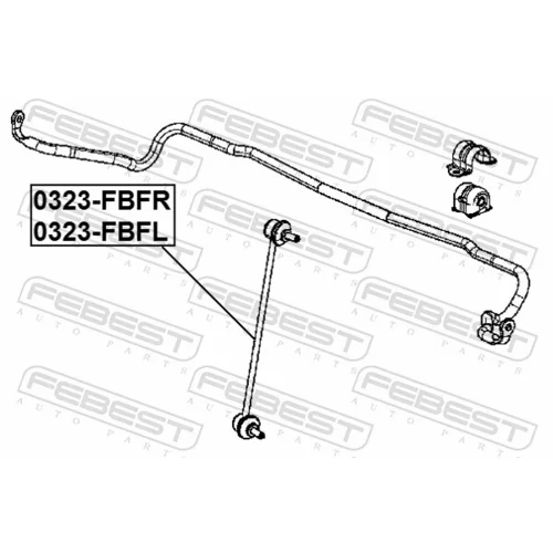 Tyč/Vzpera stabilizátora 0323-FBFL /FEBEST/ - obr. 1