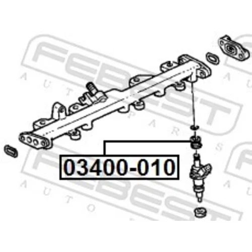 Tesniaci krúžok vstrekovacieho ventilu 03400-010 /FEBEST/ - obr. 1