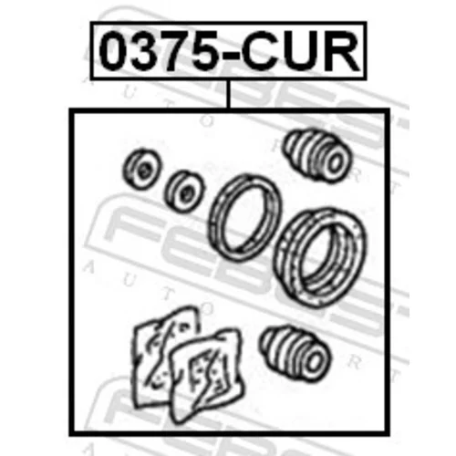 Opravná sada brzdového strmeňa 0375-CUR /FEBEST/ - obr. 1