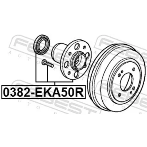 Náboj kolesa 0382-EKA50R /FEBEST/ - obr. 1