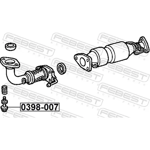 Skrutka pre výfukový systém 0398-007 /FEBEST/ - obr. 1