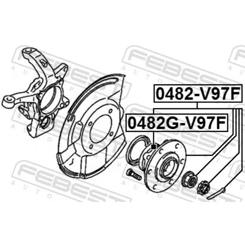 Náboj kolesa 0482G-V97F /FEBEST/ - obr. 1
