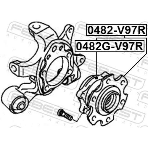 Náboj kolesa 0482G-V97R /FEBEST/ - obr. 1