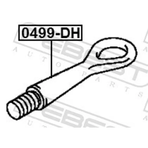 Vlečný hák 0499-DH /FEBEST/ - obr. 1
