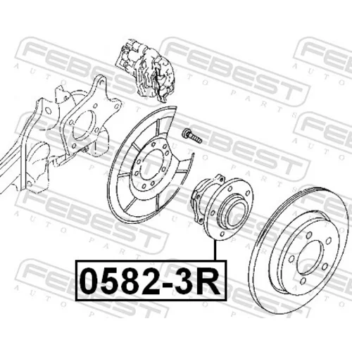 Náboj kolesa 0582-3R /FEBEST/ - obr. 1