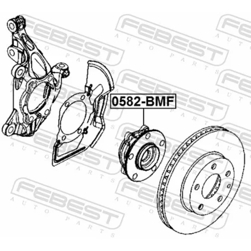 Náboj kolesa 0582-BMF /FEBEST/ - obr. 1