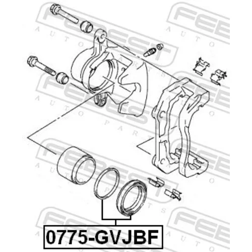 Opravná sada brzdového strmeňa 0775-GVJBF /FEBEST/ - obr. 1