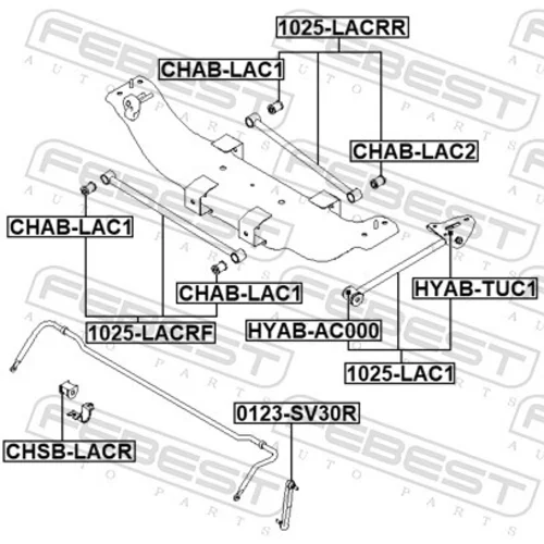 Rameno zavesenia kolies 1025-LACRF /FEBEST/ - obr. 1