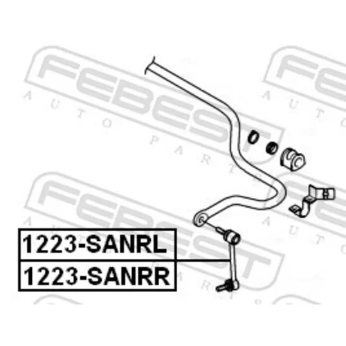 Tyč/Vzpera stabilizátora 1223-SANRR /FEBEST/ - obr. 1