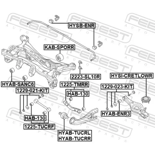 Rameno zavesenia kolies 1225-TMRR /FEBEST/ - obr. 1