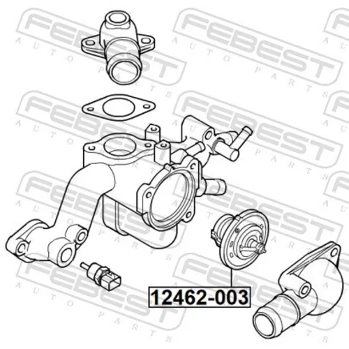 Termostat chladenia 12462-003 /FEBEST/ - obr. 1