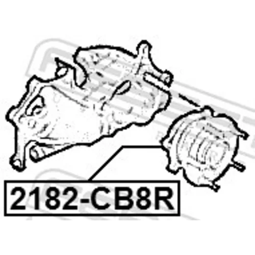 Náboj kolesa 2182-CB8R /FEBEST/ - obr. 1