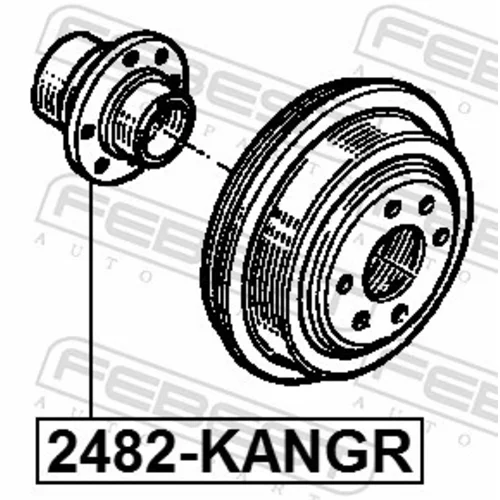 Náboj kolesa 2482-KANGR /FEBEST/ - obr. 1