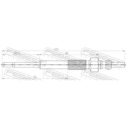 Žeraviaca sviečka 25642-011 /FEBEST/ - obr. 1