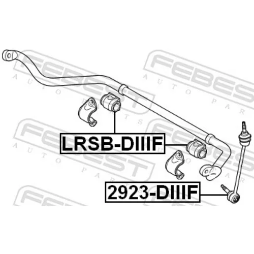 Tyč/Vzpera stabilizátora 2923-DIIIF /FEBEST/ - obr. 1