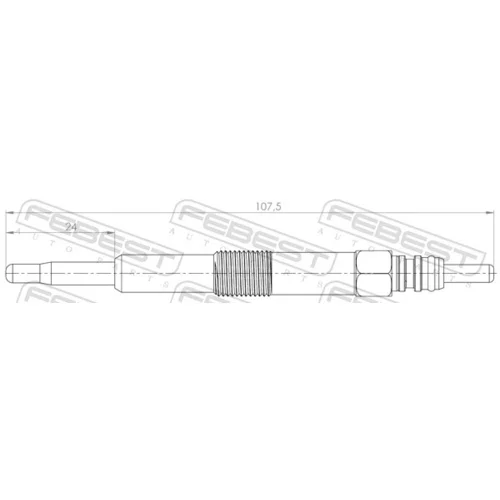 Žeraviaca sviečka 29642-001 /FEBEST/ - obr. 1