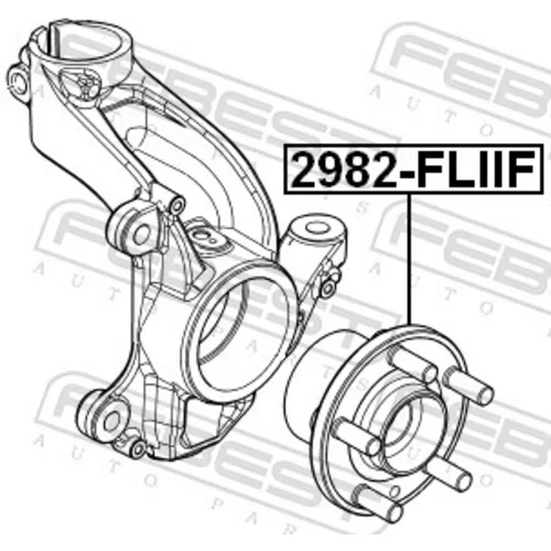 Náboj kolesa 2982-FLIIF /FEBEST/ - obr. 1