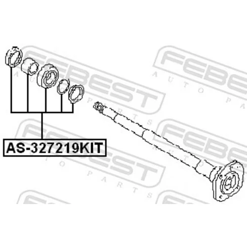 Ložisko hnacieho hriadeľa AS-327219KIT /FEBEST/ - obr. 1