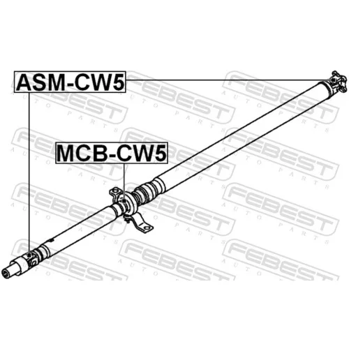 Kĺbový hriadeľ ASM-CW5 /FEBEST/ - obr. 1
