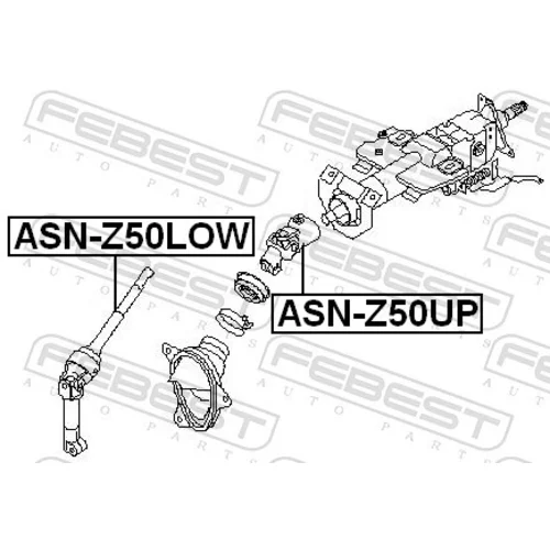 Hriadeľ riadenia ASN-Z50LOW /FEBEST/ - obr. 1
