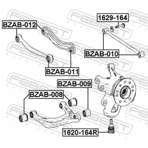 Uloženie riadenia BZAB-011 /FEBEST/ - obr. 1