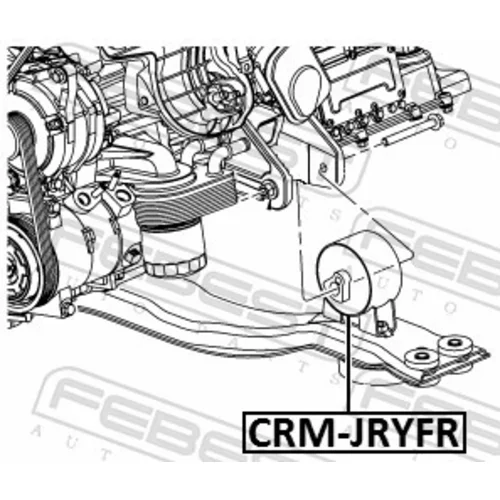 Uloženie motora CRM-JRYFR /FEBEST/ - obr. 1