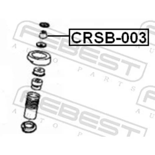 Vymedzovacia trubka pre tlmič pérovania CRSB-003 /FEBEST/ - obr. 1