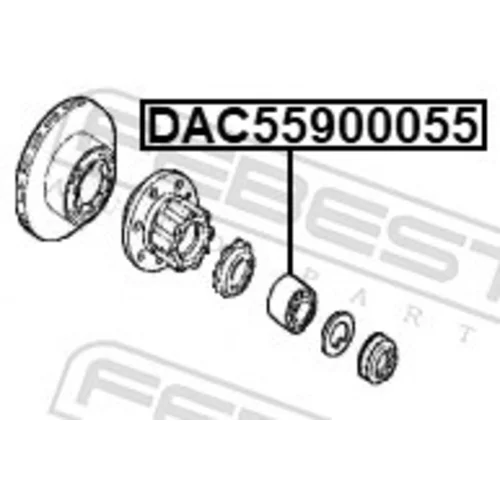 Ložisko kolesa DAC55900055 /FEBEST/ - obr. 1