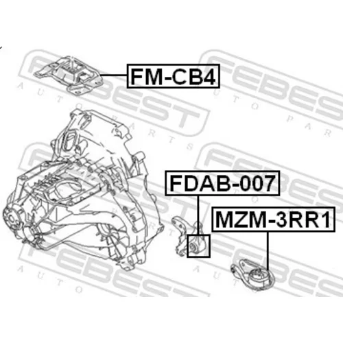Uloženie automatickej prevodovky FDAB-007 /FEBEST/ - obr. 1
