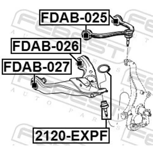 Uloženie riadenia FDAB-026 /FEBEST/ - obr. 1