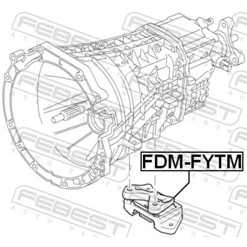 Uloženie manuálnej prevodovky FDM-FYTM /FEBEST/ - obr. 1