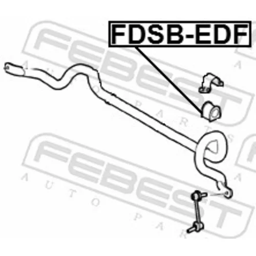 Uloženie priečneho stabilizátora FDSB-EDF /FEBEST/ - obr. 1