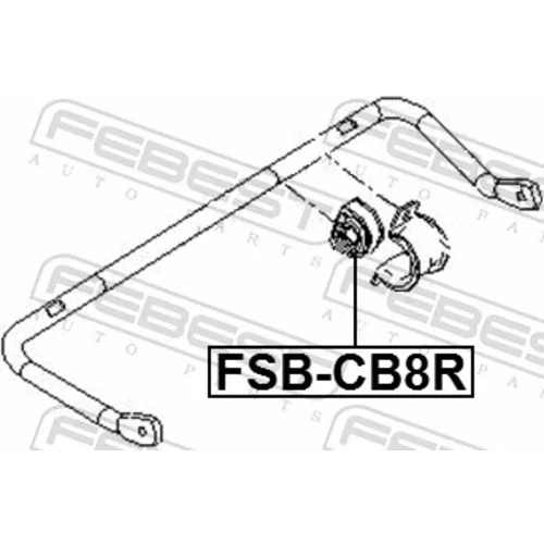 Uloženie priečneho stabilizátora FSB-CB8R /FEBEST/ - obr. 1