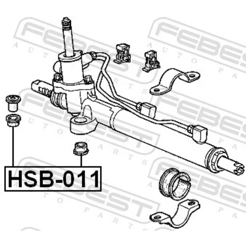 Uloženie prevodovky riadenia HSB-011 /FEBEST/ - obr. 1