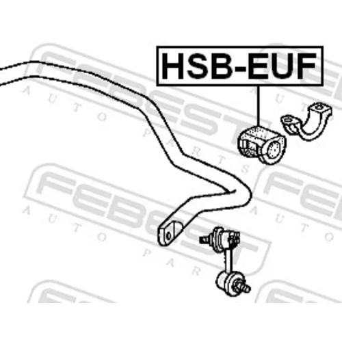 Uloženie priečneho stabilizátora HSB-EUF /FEBEST/ - obr. 1