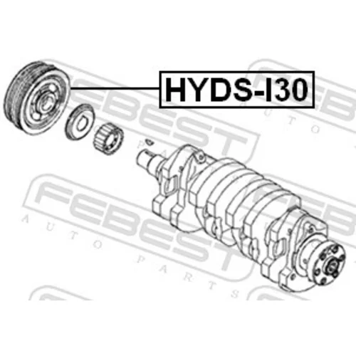 Remenica kľukového hriadeľa HYDS-I30 /FEBEST/ - obr. 1