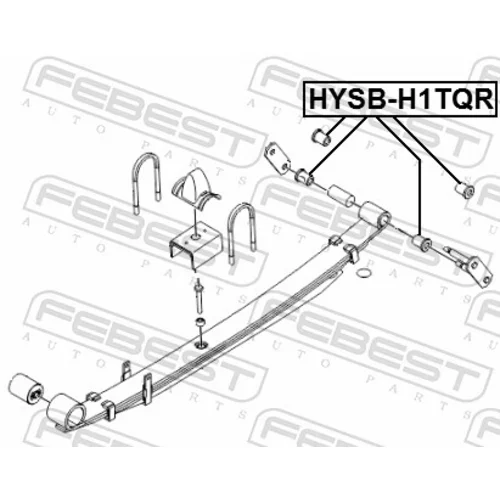 Ložiskové puzdro listovej pružiny HYSB-H1TQR /FEBEST/ - obr. 1