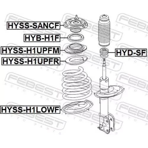 Tanier pružiny HYSI-H1LOWF /FEBEST/ - obr. 1