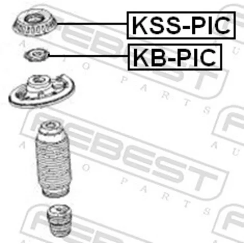 Ložisko pružnej vzpery KSS-PIC /FEBEST/ - obr. 1