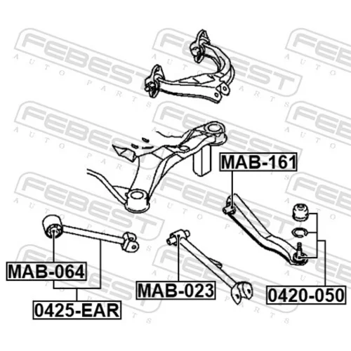 Uloženie riadenia MAB-161 /FEBEST/ - obr. 1