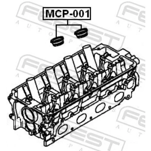 Tesniaci krúžok otvoru pre zap.sviečku MCP-001-PCS2 /FEBEST/ - obr. 1