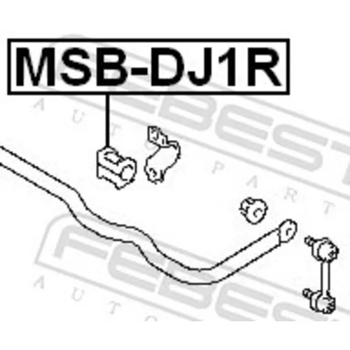 Uloženie priečneho stabilizátora MSB-DJ1R /FEBEST/ - obr. 1