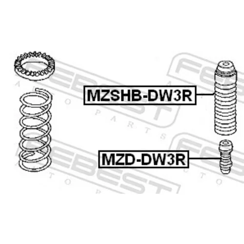 Doraz odpruženia MZD-DW3R /FEBEST/ - obr. 1