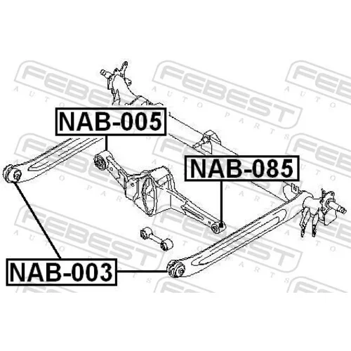 Uloženie riadenia NAB-085 /FEBEST/ - obr. 1