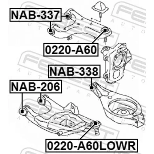 Uloženie riadenia NAB-337 /FEBEST/ - obr. 1