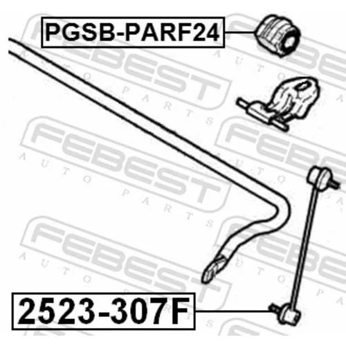 Uloženie priečneho stabilizátora PGSB-PARF24 /FEBEST/ - obr. 1